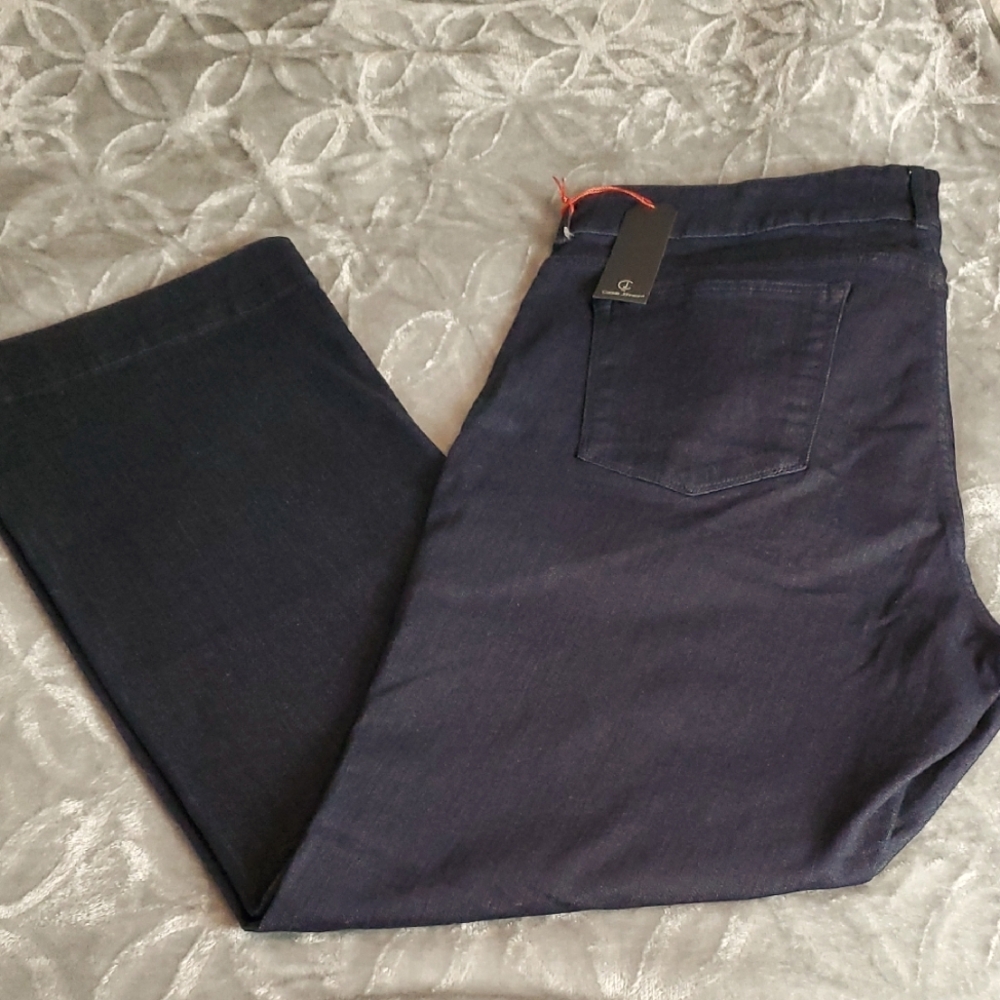 NEW Cookie Johnson Dark Blue Denim Jeans Size 20W
